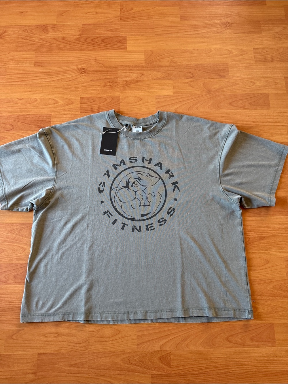 Gymshark Men's Oversized Gray Logo Tee Size XXXL NWT
